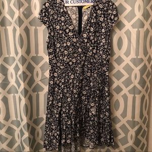 J Crew black& white floral dress